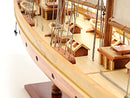 Atlantic Yacht Schooner Wooden Scale Model Port Midships Detail