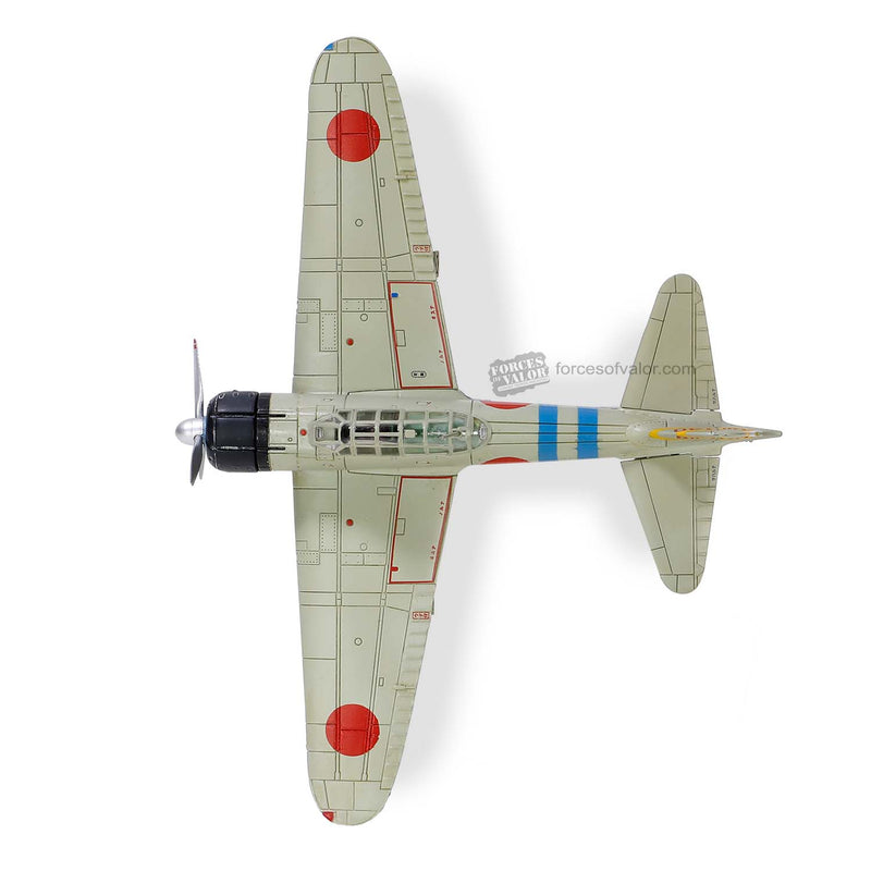 Mitsubishi A6M2 “Zero” 4th Hikōtai Imperial Japanese Navy, Carrier Hiryu  1941, 1:72 Scale Model Top View