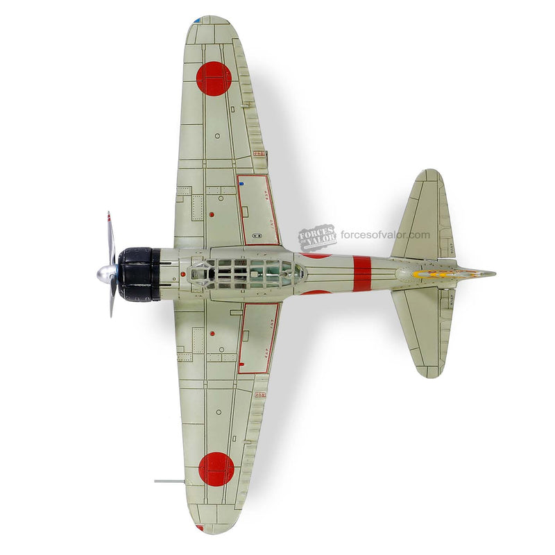 Mitsubishi A6M2 “Zero” 2nd Fighter Squadron Imperial Japanese Navy, Carrier Akagi  1941, 1:72 Scale Model Top View