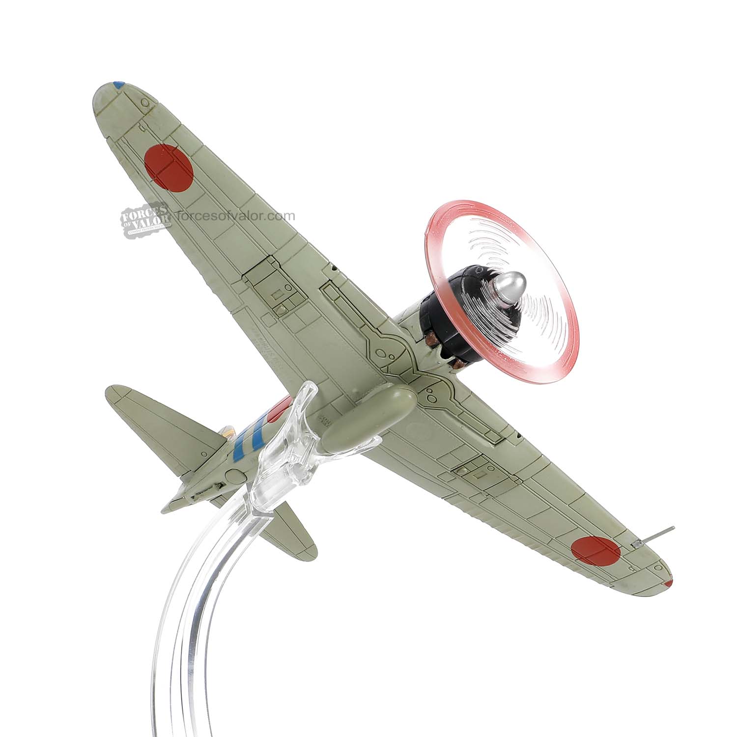 Mitsubishi A6M2 “Zero” 4th Hikōtai Imperial Japanese Navy, Carrier Hiryu  1941, 1:72 Scale Model In Flight