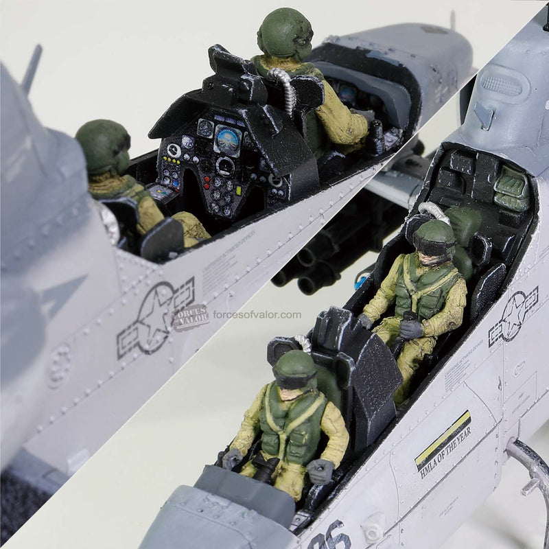 Bell AH-1W Super Cobra Marine Light Attack Helicopter Squadron 267, 2012, 1:48 Scale Model Cockpit Detail