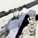 Bell AH-1W Super Cobra Marine Light Attack Helicopter Squadron 267, 2012, 1:48 Scale Model Rotor Detail