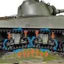 M4 Sherman Medium Tank, 753rd Tank Battalion 1944, 1/32 Scale Model Suspension Details