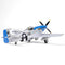 North American P-51D Mustang “ Petie 3rd ” 487th Fighter Squadron, USAAF 1944, 1:72 Scale Model Left Rear View