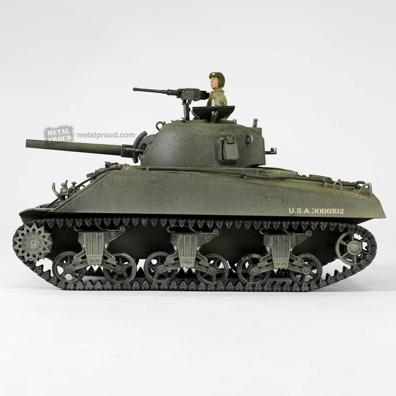 M4 Sherman Medium Tank, 753rd Tank Battalion 1944, 1/32 Scale Model Left Side View