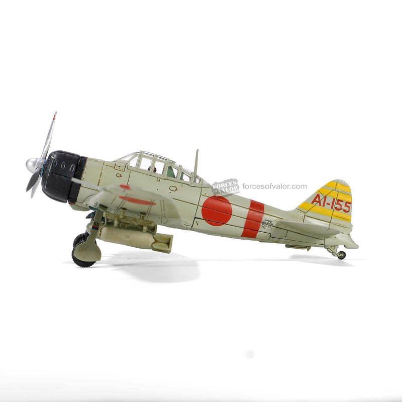 Mitsubishi A6M2 “Zero” 2nd Fighter Squadron Imperial Japanese Navy, Carrier Akagi  1941, 1:72 Scale Model Left Side View