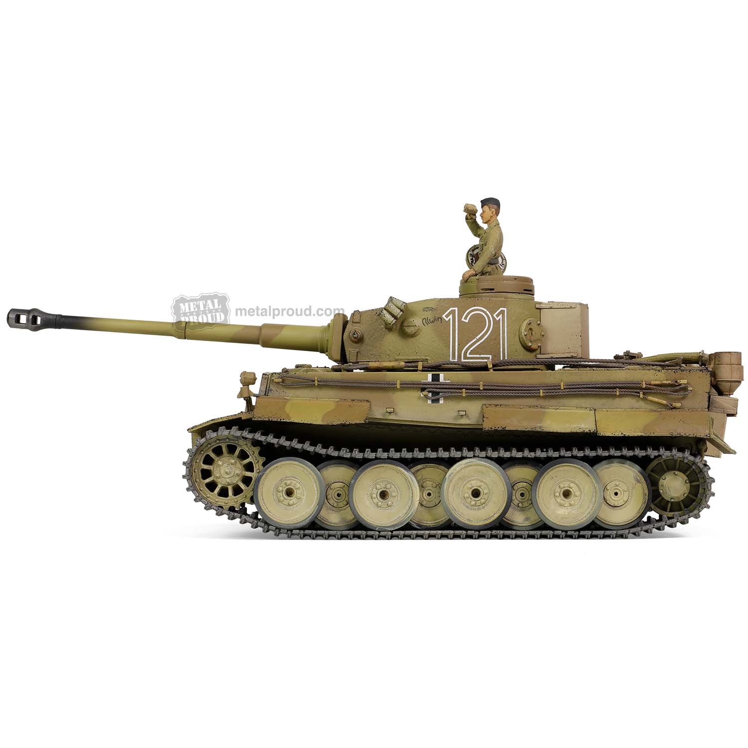 Sd.Kfz181 Pzkpfw VI Ausf. E (Tiger I), 501th Heavy Tank Battalion, Tunisia 1943, 1/32 Scale Model Left Side View