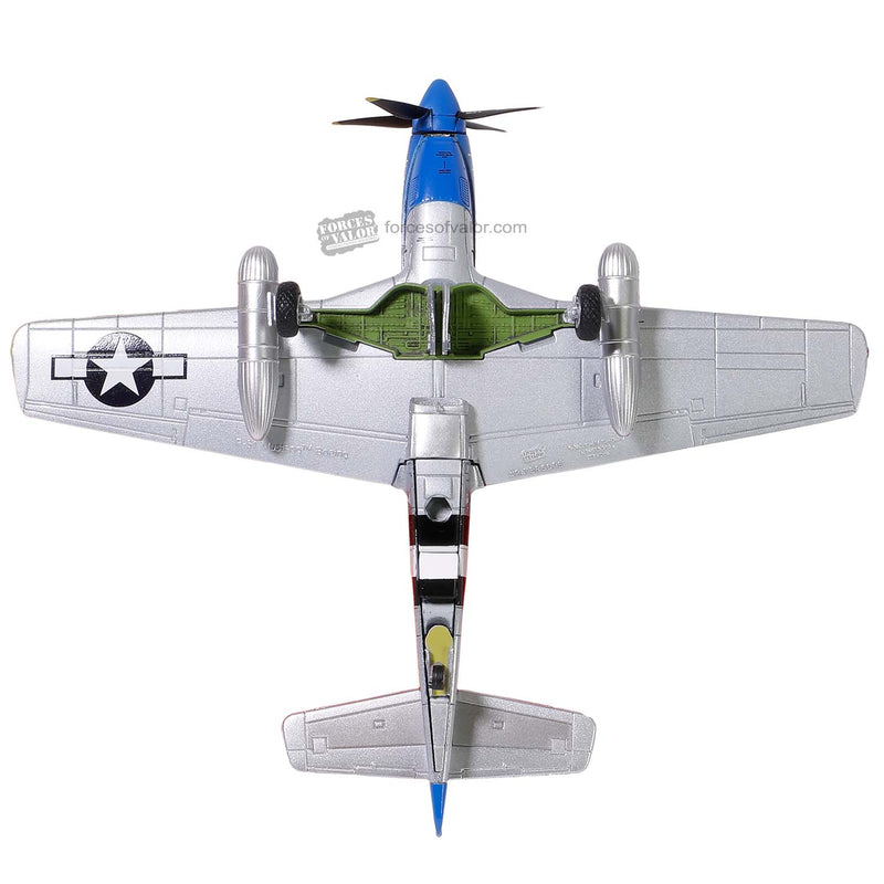 North American P-51D Mustang “ Petie 3rd ” 487th Fighter Squadron, USAAF 1944, 1:72 Scale Model Bottom View