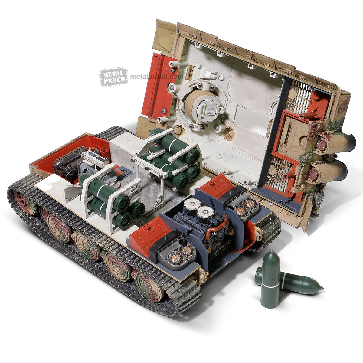 Sd.Kfz.181 ”Sturmtiger” May 1945, 1/32 Scale Model Top Bottom View & Interior