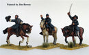 Union Generals Mounted, 28 mm Scale Model Metal Figures