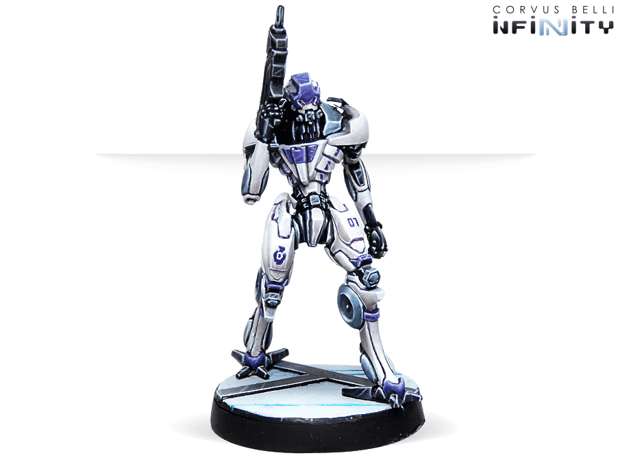 Infinity ALEPH Operations Action Pack Miniature Game Figures Dakini Tacbot Combi Rifle