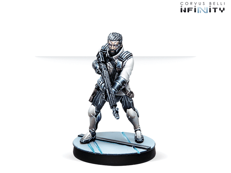 Infinity ALEPH Operations Action Pack Miniature Game Figures Shukra Boarding Shotgun