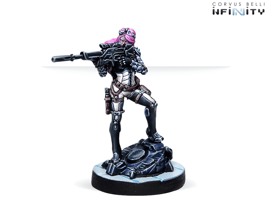 Infinity ALEPH Operations Action Pack Miniature Game Figures Naga Multi Sniper Rifle