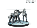 Infinity ALEPH Andromeda, Sophistes of the Steel Phalanx Miniature Game Figures Rear View