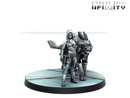 Infinity ALEPH Andromeda, Sophistes of the Steel Phalanx Miniature Game Figures Front View