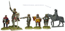 Agincourt English Command, 28 mm Scale Model Metal Figures