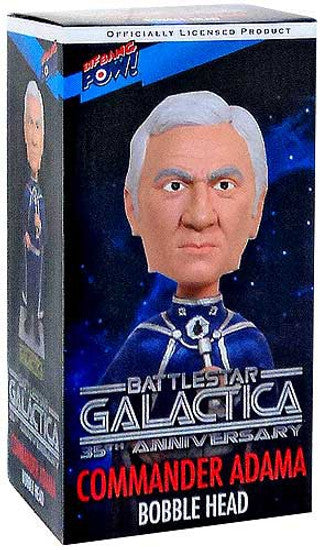Battlestar Galactica Commander Adama Bobble Head Packaging
