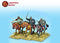 Arab Heavy Cavalry 10th -13th Century, 28 mm Scale Model Plastic Figures Detailed Close Up
