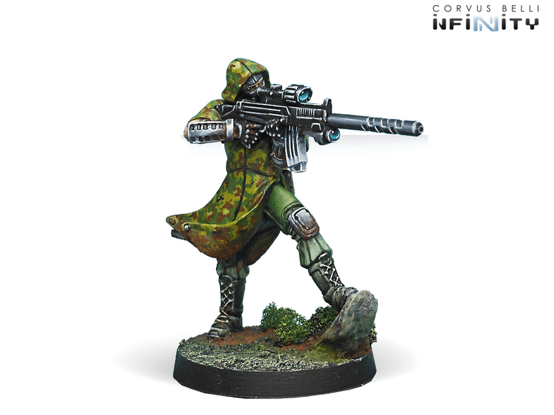 Infinity CodeOne Ariadna Booster Pack Alpha Miniature Game Figures Scout AP Sniper Rifle