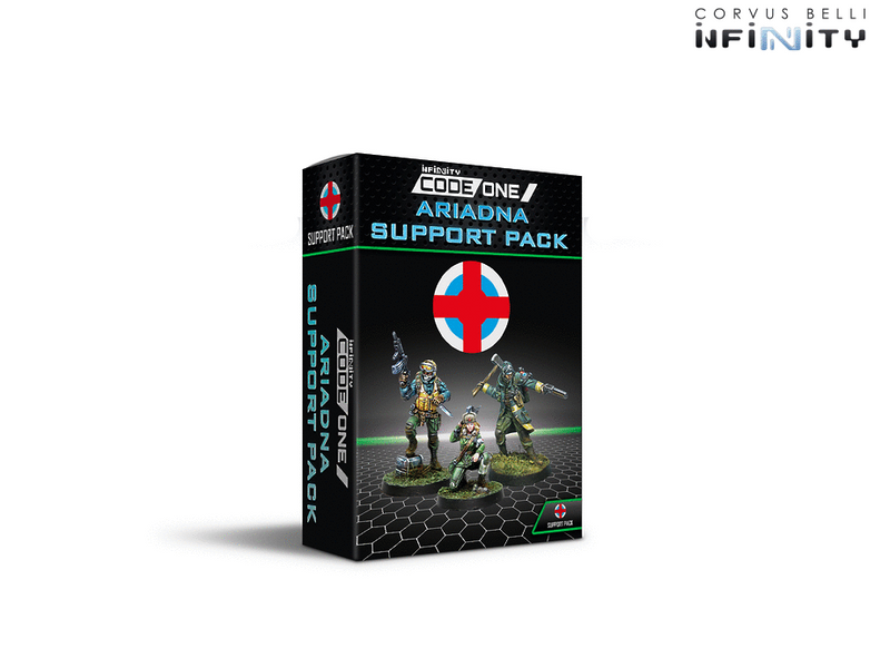 Infinity CodeOne Ariadna Support Pack Miniature Game Figures Box