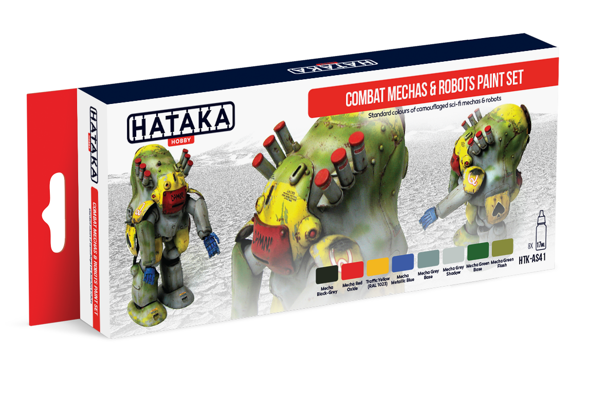 Combat Mechas & Robots Paint Set Red Line (Airbrush-Dedicated) By Hataka Hobby