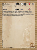 Bushido “Ayame” Silvermoon Trade Syndicate Miniature Figure Back Of Card