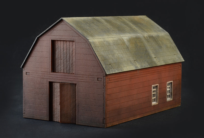 American Civil War Farmhouse Battle 1864, 1/72 Scale Diorama Battle Set Barn Close Up