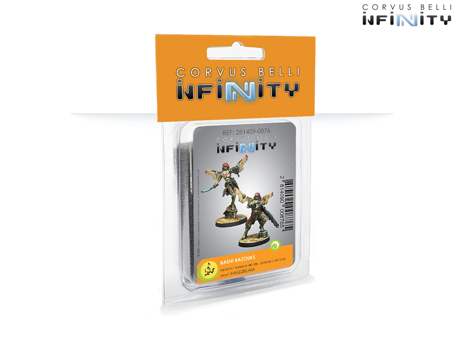 Infinity Haqqislam Bashi Bazouks Miniature Game Figures Blister Package