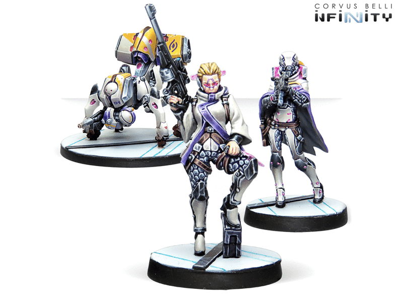 Beyond Coldfront Infinity Miniature Game Figure Set ALEPH Contingent
