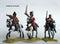 Napoleonic British Scots Greys Cavalry Command Galloping, 28 mm Scale Model Metal Figures