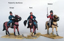Napoleonic British Command Mounted, 28 mm Scale Model Metal Figures