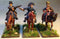 Napoleonic British High Command Mounted, 28 mm Scale Model Metal Figures Painted Example