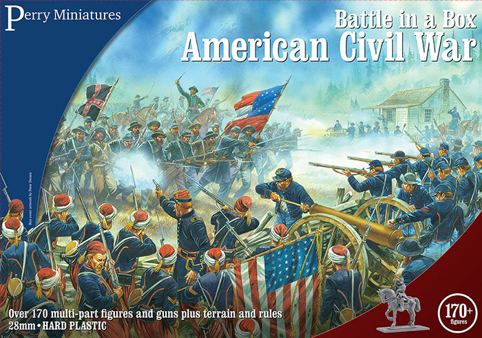 Battle In A Box American Civil War 1861-1865, 28 mm Scale Model Plastic Figures Set