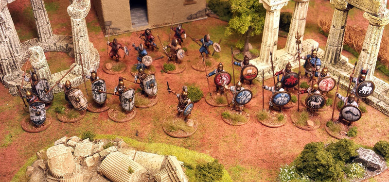 Warriors Of Carthage, 28 mm Scale Model Plastic Figures Diorama