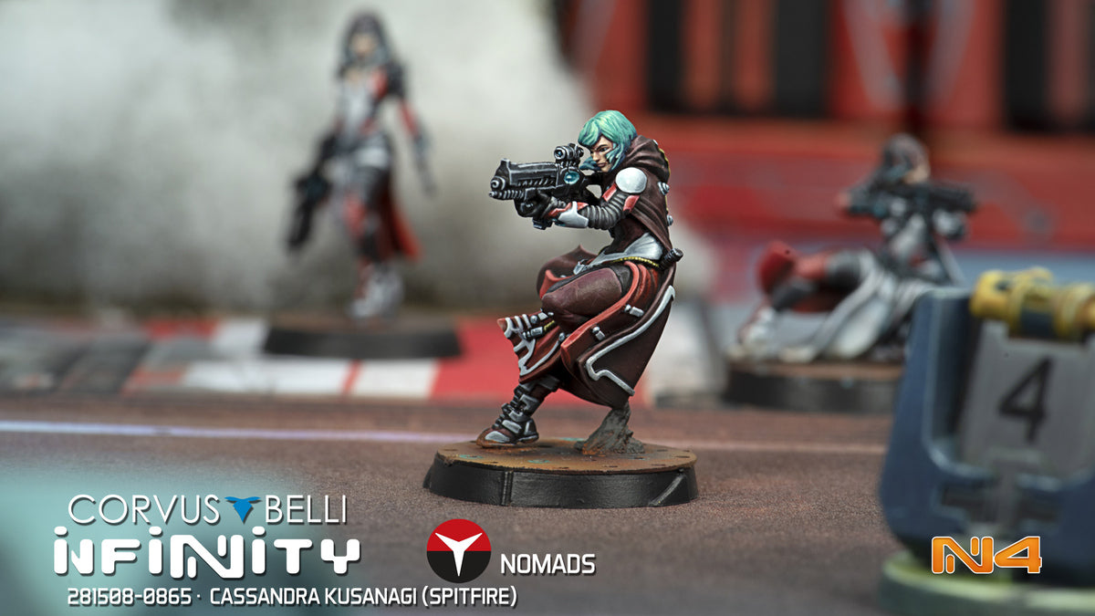 Infinity Nomads Cassandra Kusanagi (Spitfire) Miniature Game Figure