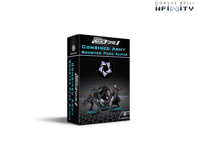 Infinity CodeOne Combined Army Booster Pack Alpha Miniature Game Figures Box