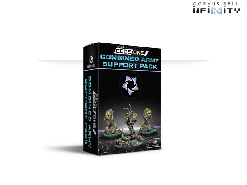 Infinity CodeOne Combined Army Support Pack Miniature Game Figures Box