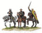 Crusades Crusader Mounted Commanders, 28 mm Scale Model Metal Figures