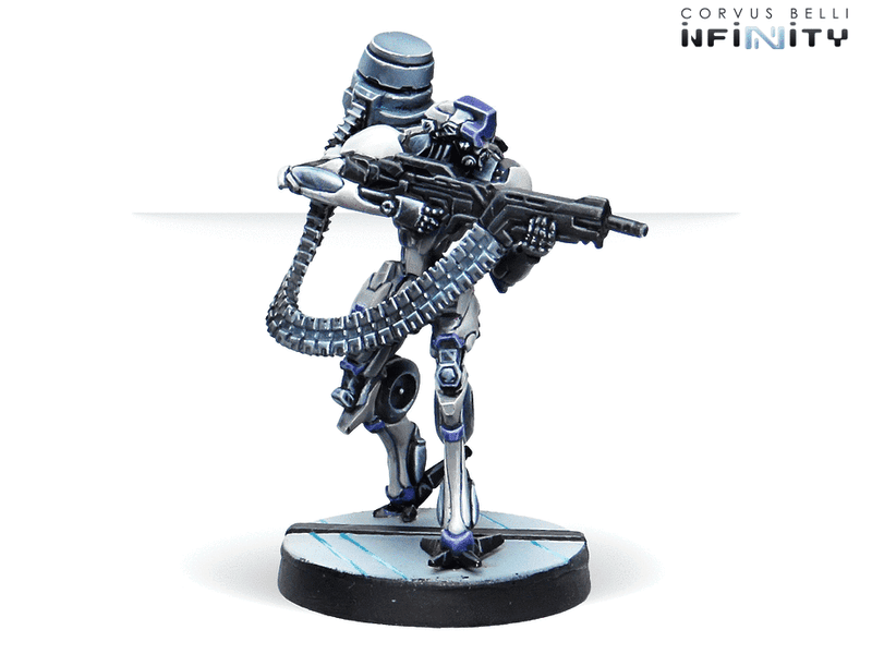 Infinity ALEPH Dakini Tacbots Miniature Game Figures Heavy Machine Gun