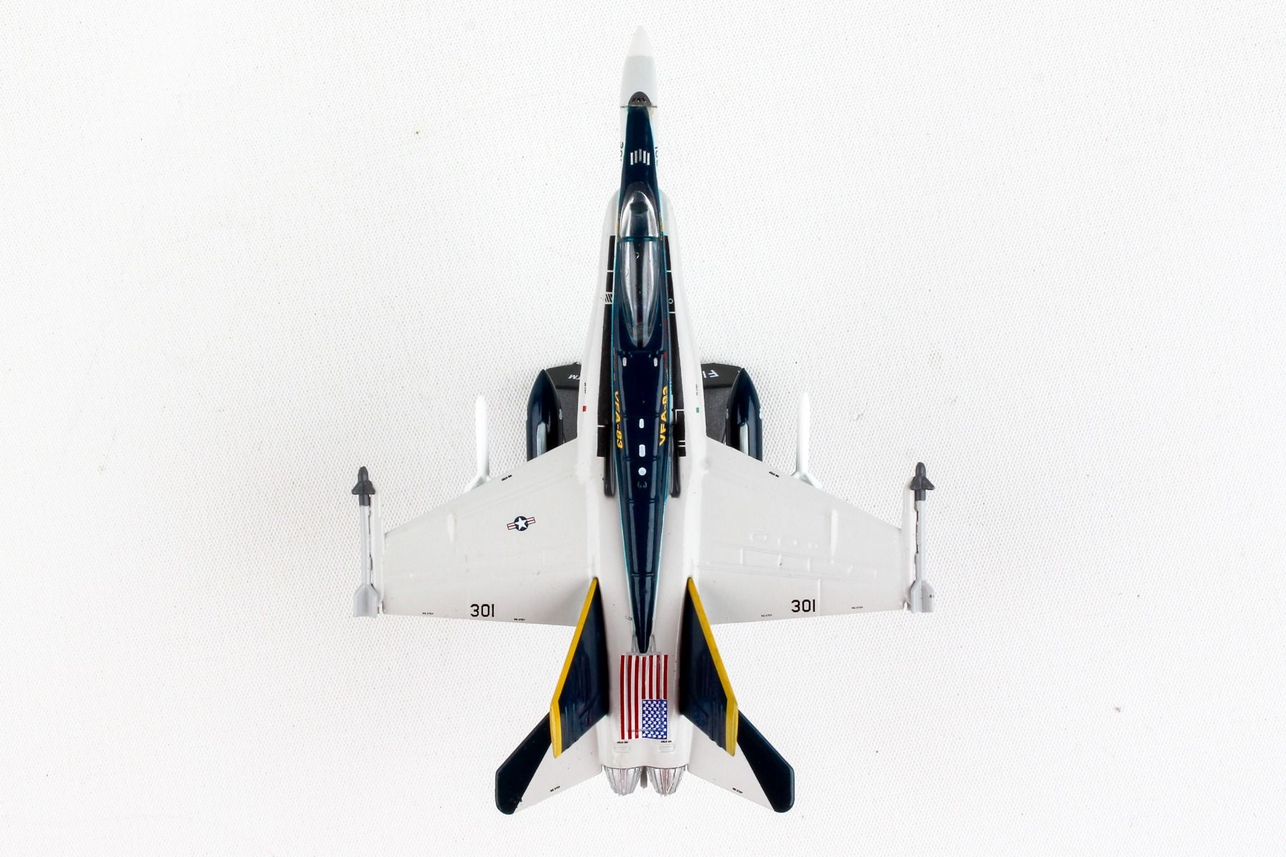 Daron Boeing F/A-18C VFA-83 Rampagers 1/150 Scale Display Model Top View