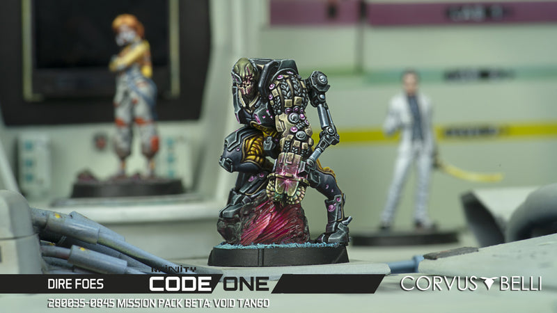 Infinity CodeOne Dire Foes Mission Pack Beta Void Tango Miniature Game Figures Scene 3