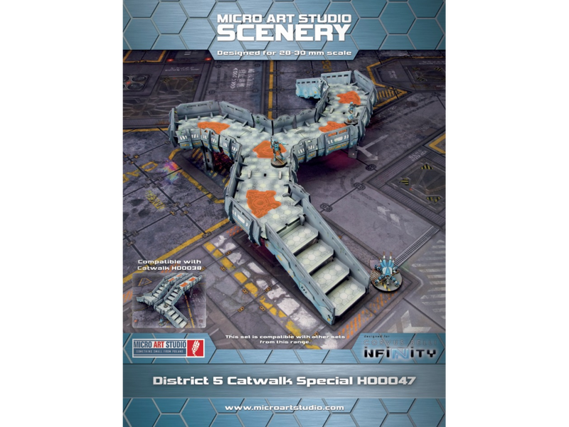 Infinity District 5 Catwalk Miniature Game Tabletop Scenery