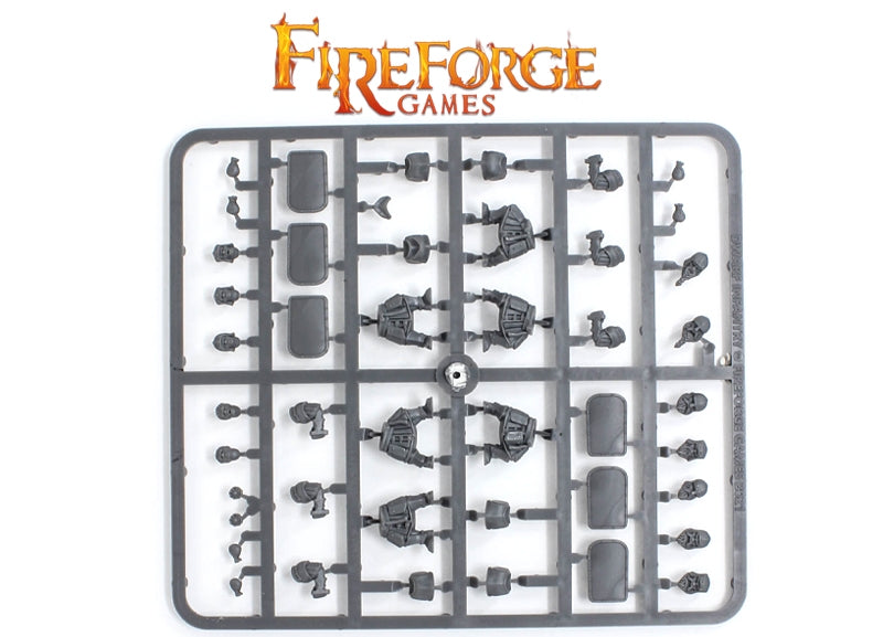 Stone Realm Dwarf Warriors, 28mm Plastic Kit Figures Example Frame 1