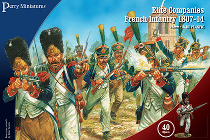 Napoleonic French Elite Companies Infantry Battalion 1807 – 1814, 28 mm Scale Model Plastic Figures By Perry Minatures
