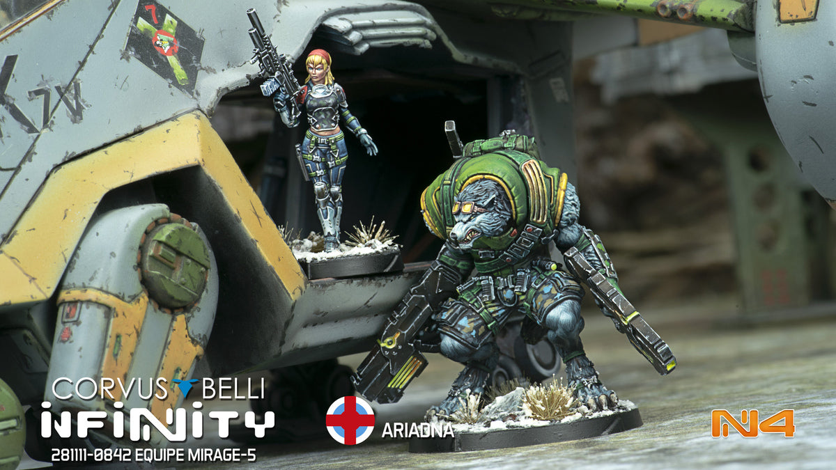 Infinity Ariadna Equipe Mirage-5 Miniature Game Figures Scene 2