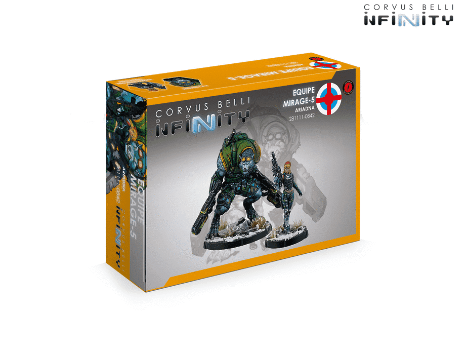 Infinity Ariadna Equipe Mirage-5 Miniature Game Figures Box