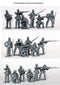 American Civil War Union Infantry In Sack Coats Skirmishing 1861-1865, 28 mm Scale Model Plastic Figures Example