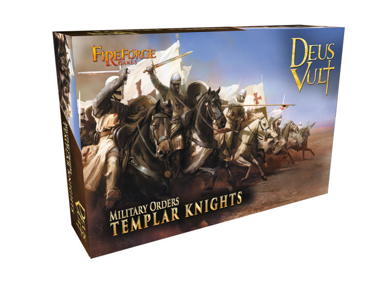  Fireforge Games Templar Knights 28mm model kit with barded horses