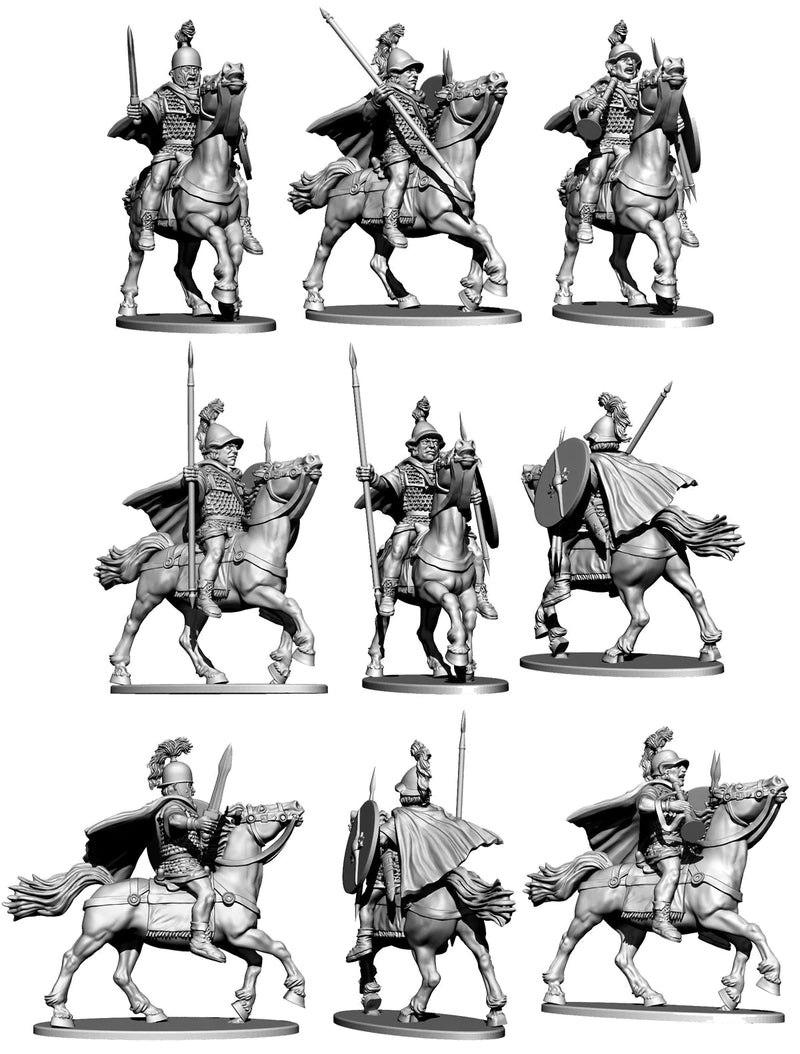 Republican Roman Cavalry, 28 mm Scale Model Plastic Figures Assemble Example