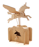 Flying Unicorn Automata Wooden Kit